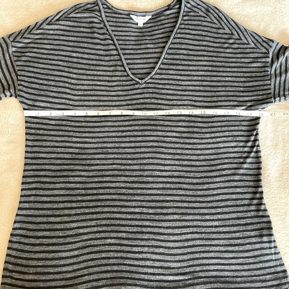 Madewell Striped V-Neck Shirt - Size S - Picture 6 of 9